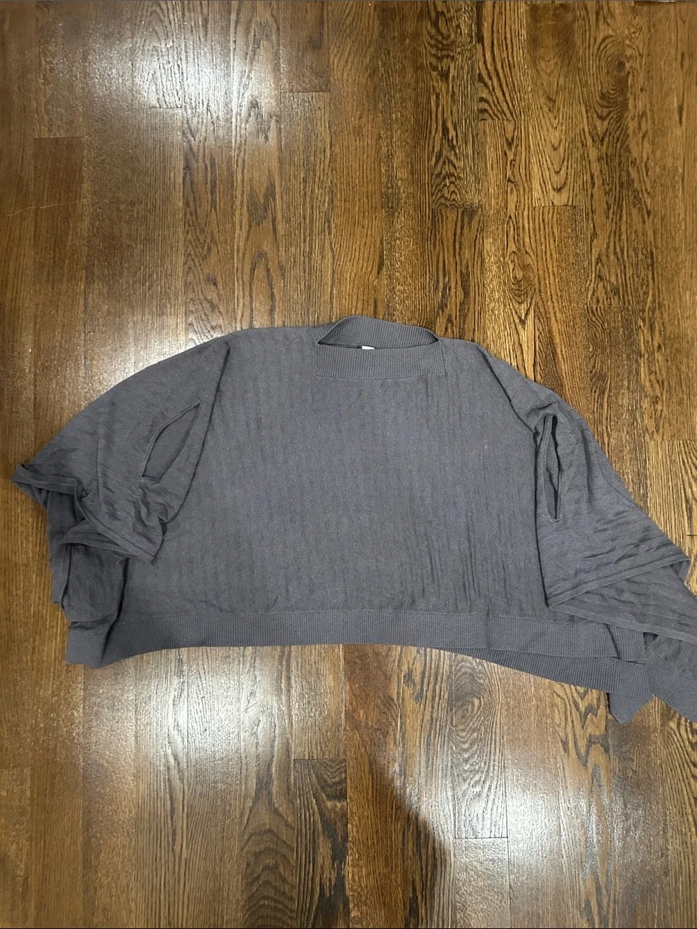 Lululemon Lightweight Soft Purple/Gray Women's Open Cape Sweater